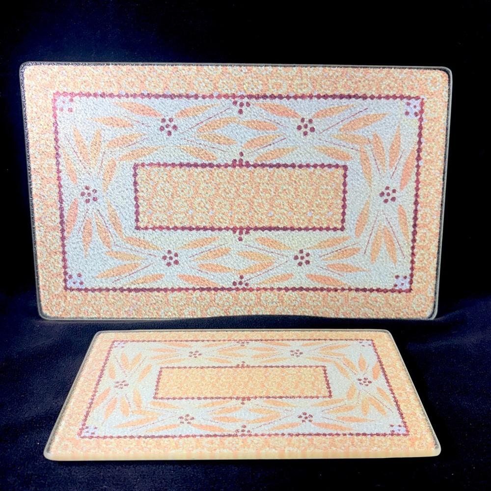 Temp-tations Old World Yellow Glass Trivets